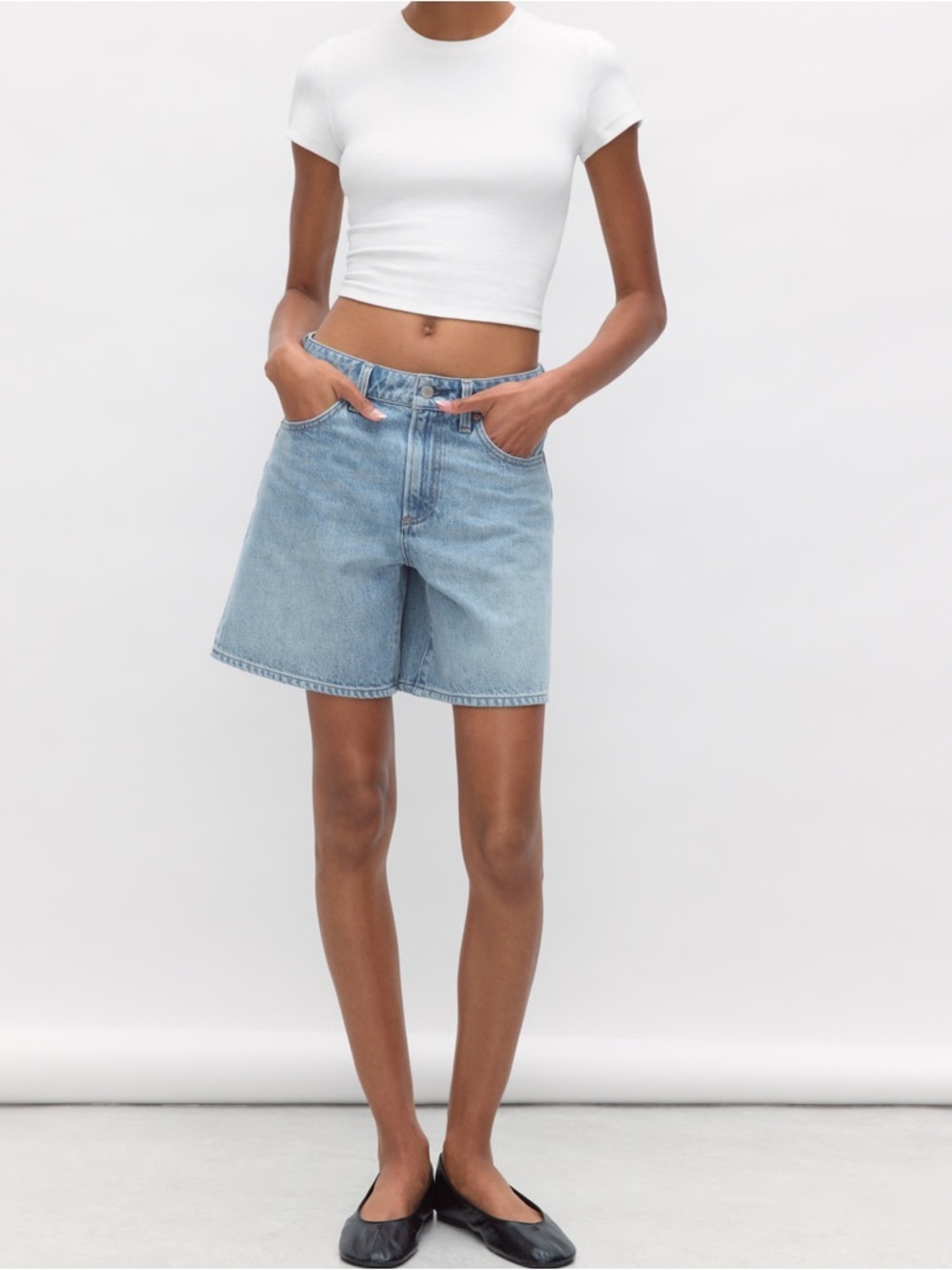 MAKE AN OFFER - ZARA 90s Baggy High Rise Denim Shorts Billie Ayla